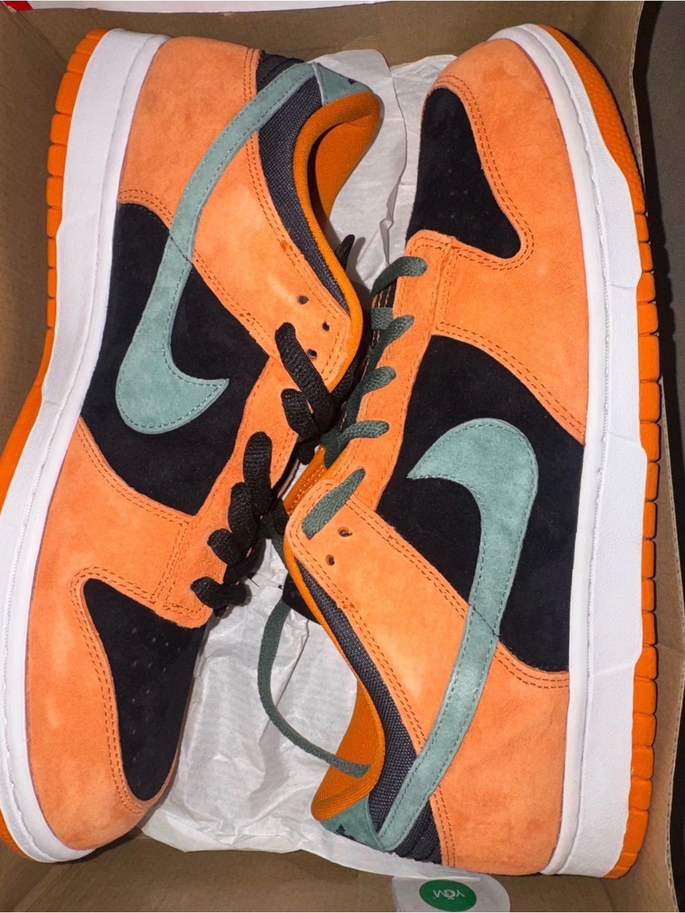 Nike Orange & Black Suede SB Ceramic